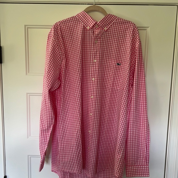 Vineyard Vines Other - MENS LONG SLEVE PINK VINEYARD VINES CHECK SHIRT